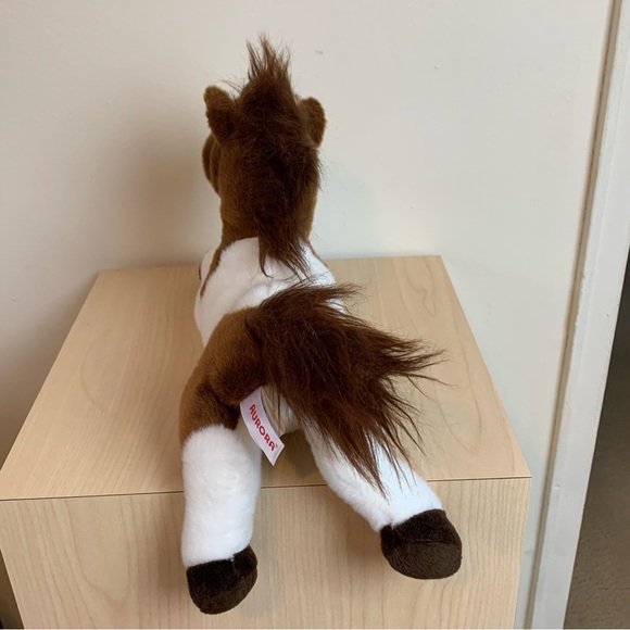 Plush Aurora Pinto Pony Horse Brown/White 2019 - Picture 5 of 13
